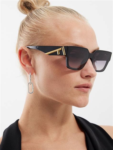 fendi oversized square acetate sunglasses|fendi ff square acetate sunglasses.